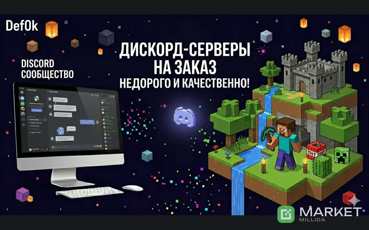 настрою дискорд сервер по майнкрафту.